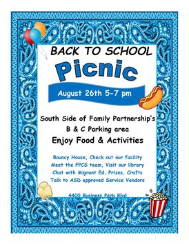  back to school picnic